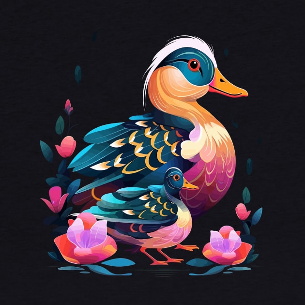 Mandarin Duck Mothers Day by JH Mart